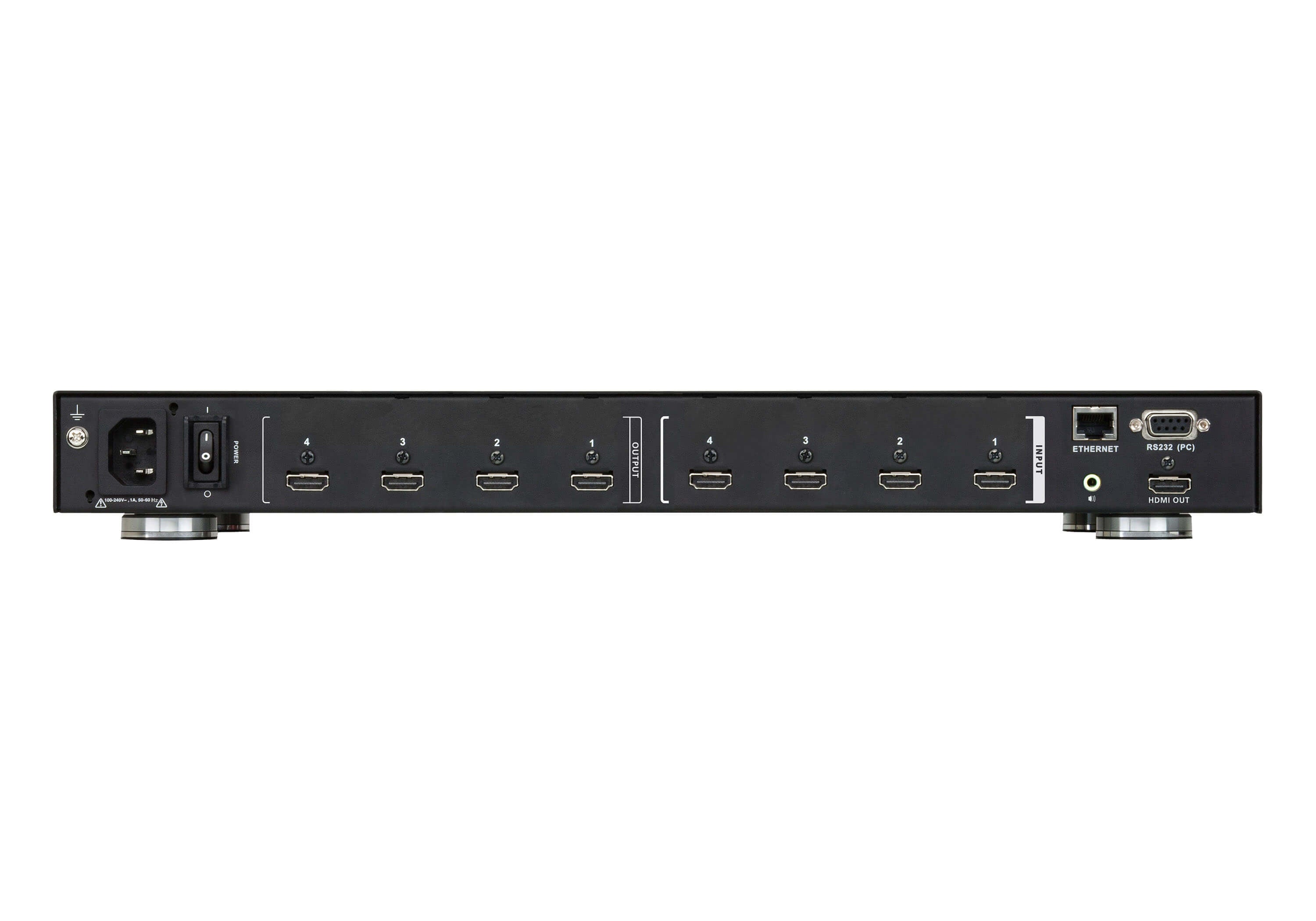 Aten 4 x 4 HDMI Matrix Switch with Scaler, Seamless Switching, FrameSync and Intuituve web GUI - Image 2