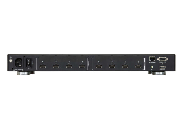 Aten 4 x 4 HDMI Matrix Switch with Scaler, Seamless Switching, FrameSync and Intuituve web GUI