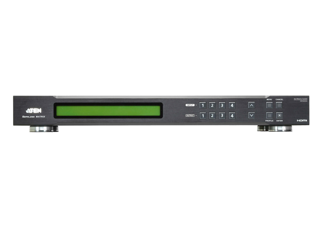 Aten 4 x 4 HDMI Matrix Switch with Scaler, Seamless Switching, FrameSync and Intuituve web GUI - Image 4