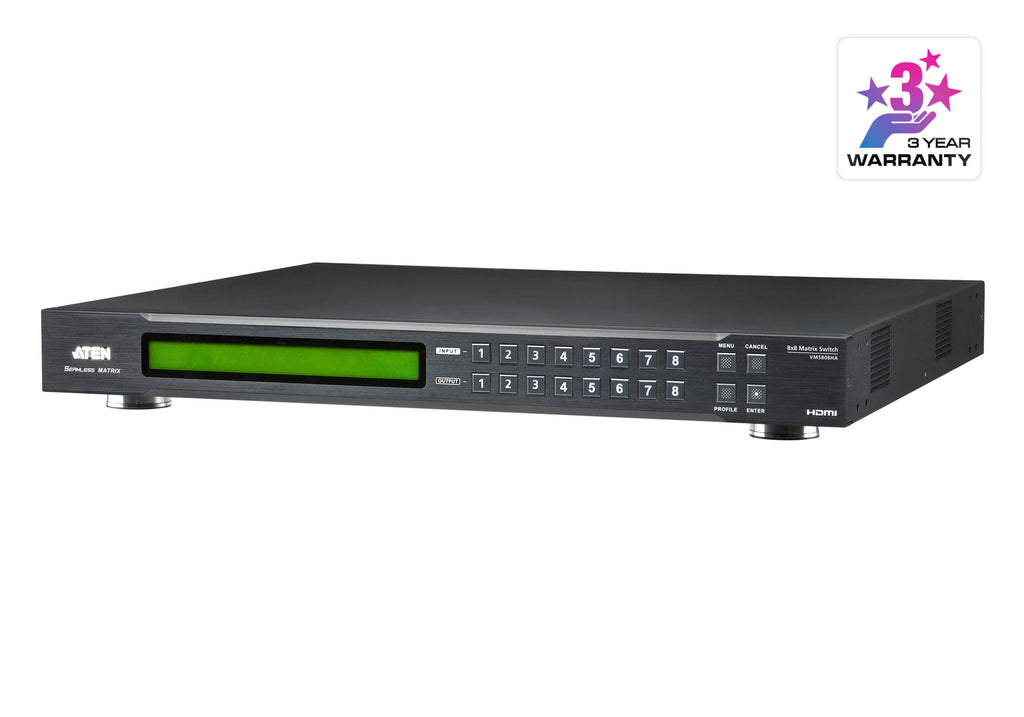 Aten 8 x 8 HDMI Matrix Switch with Scaler, Seamless Switching, FrameSync and Intuituve web GUI - Image 5