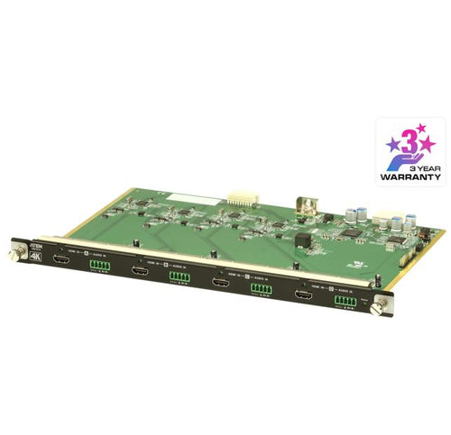 Aten VM7814 4 Port HDMI 4K Input Board for VM1600A/VM3200, Superior video quality, Audi-enabled, stereo audio can be embeded, Cable Quality Tester - Image 1