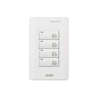 Aten VPK104 4-Key Contact Closure Remote Pad for VP1420/VP1421 Presentation Matrix Switches. Led lights, Engraved button - Image 1