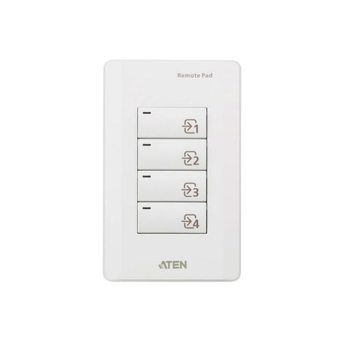 Aten VPK104 4-Key Contact Closure Remote Pad for VP1420/VP1421 Presentation Matrix Switches. Led lights, Engraved button - Image 1