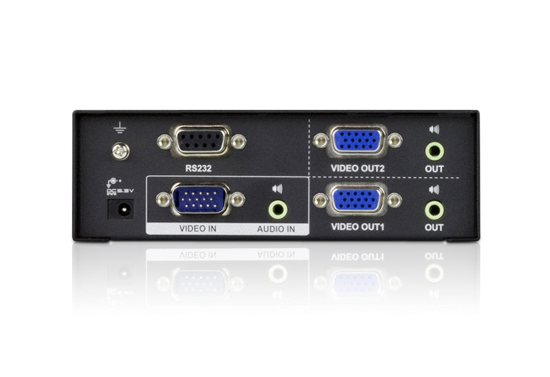 Aten Professional Video Splitter 2 Port VGA Splitter with Audio 450MHz, 1920x1440@60Hz, Cascadable to 3 levels (Up to 8 Outputs) - Image 2