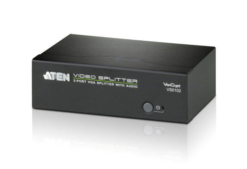 Aten Professional Video Splitter 2 Port VGA Splitter with Audio 450MHz, 1920x1440@60Hz, Cascadable to 3 levels (Up to 8 Outputs) - Image 1