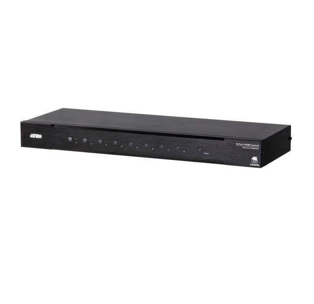 Aten VS0801HB 8-Port True 4K HDMI Switch, Supports HDR10+, Built-in bi-directional RS-232, Auto switching modes, Supports IR extension, Plug-and-play - Image 1
