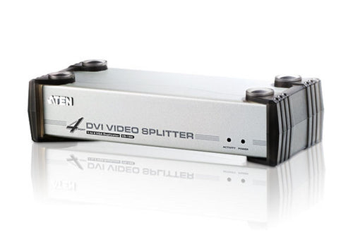 Aten Video Splitter 4 Port DVI Video Splitter w/ Audio, 1920x1200@60Hz, Cascadable to 3 Levels (Up to 64 Outputs) - Image 1