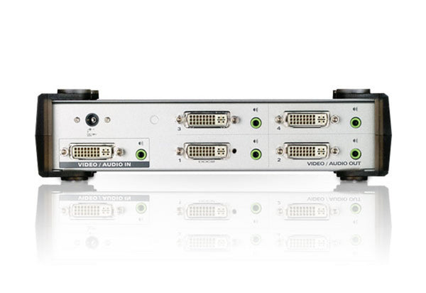Aten Video Splitter 4 Port DVI Video Splitter w/ Audio, 1920x1200@60Hz, Cascadable to 3 Levels (Up to 64 Outputs)
