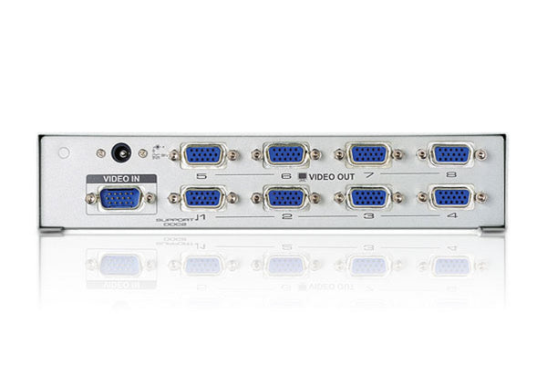 Aten Video Splitter 8 Port VGA Splitter 350Mhz, 1920x1440@60Hz, Cascadable to 3 levels (Up to 512 Outputs)