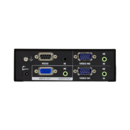 Aten VS0201 2-Port VGA/Audio Switch Displays the video output of two computers on a single monitor or projector - Image 2