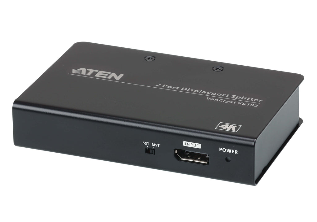 Aten Video Splitter 2 Port DisplayPort 4K Splitter, 4096x2160 / 3840x2160@60Hz, Supports Extend Mode & Split Mode - Image 1