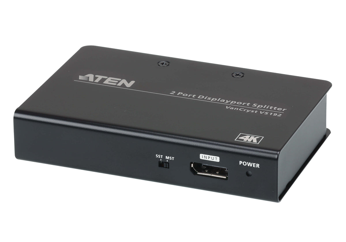 Aten Video Splitter 2 Port DisplayPort 4K Splitter, 4096x2160 / 3840x2160@60Hz, Supports Extend Mode & Split Mode - Image 1