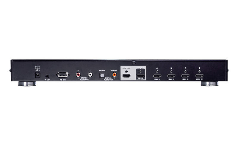 Aten 4 Port Dual Output True 4K HDMI Switch, select input ports via RS232 control, HDCP 2.2 compliant, IR Extension - Image 2
