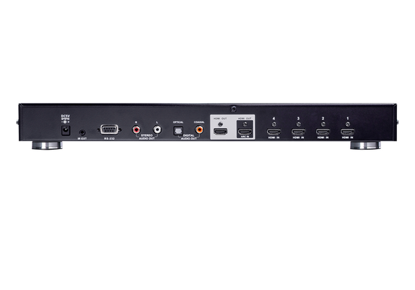 Aten 4 Port Dual Output True 4K HDMI Switch, select input ports via RS232 control, HDCP 2.2 compliant, IR Extension