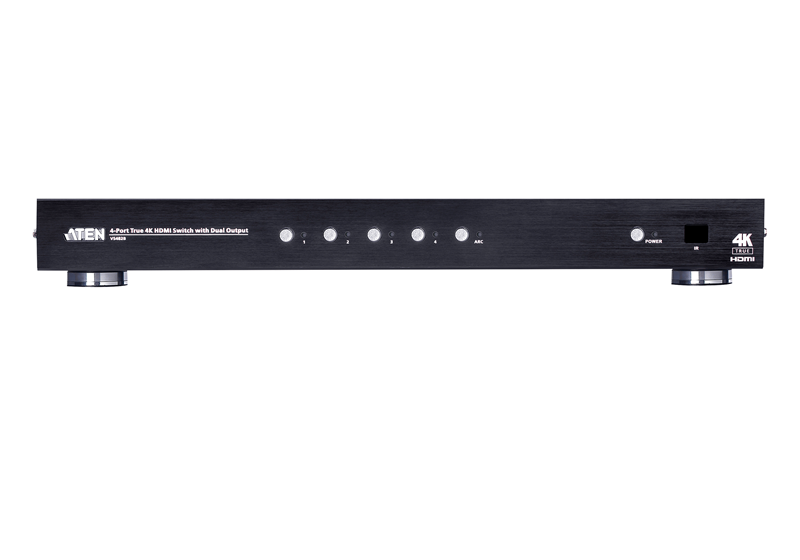 Aten 4 Port Dual Output True 4K HDMI Switch, select input ports via RS232 control, HDCP 2.2 compliant, IR Extension - Image 3