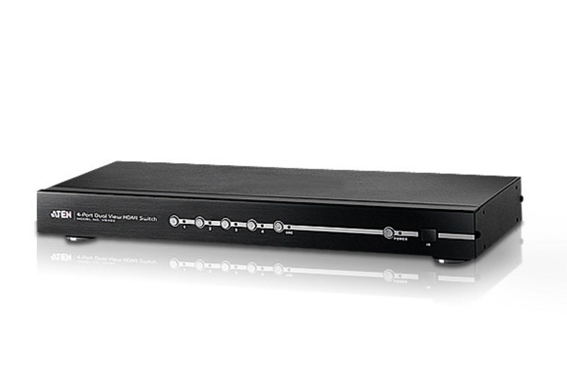 Aten 4 Port Dual Output HDMI Switch, select input ports via RS232 control, HDCP 1.1 compliant(LS) - Image 2