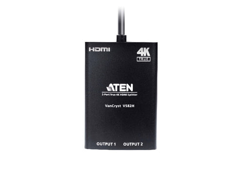 Aten Video Splitter 2 Port HDMI True 4K Compact Splitter, USB powered, auto-downscaling feature, - Image 2