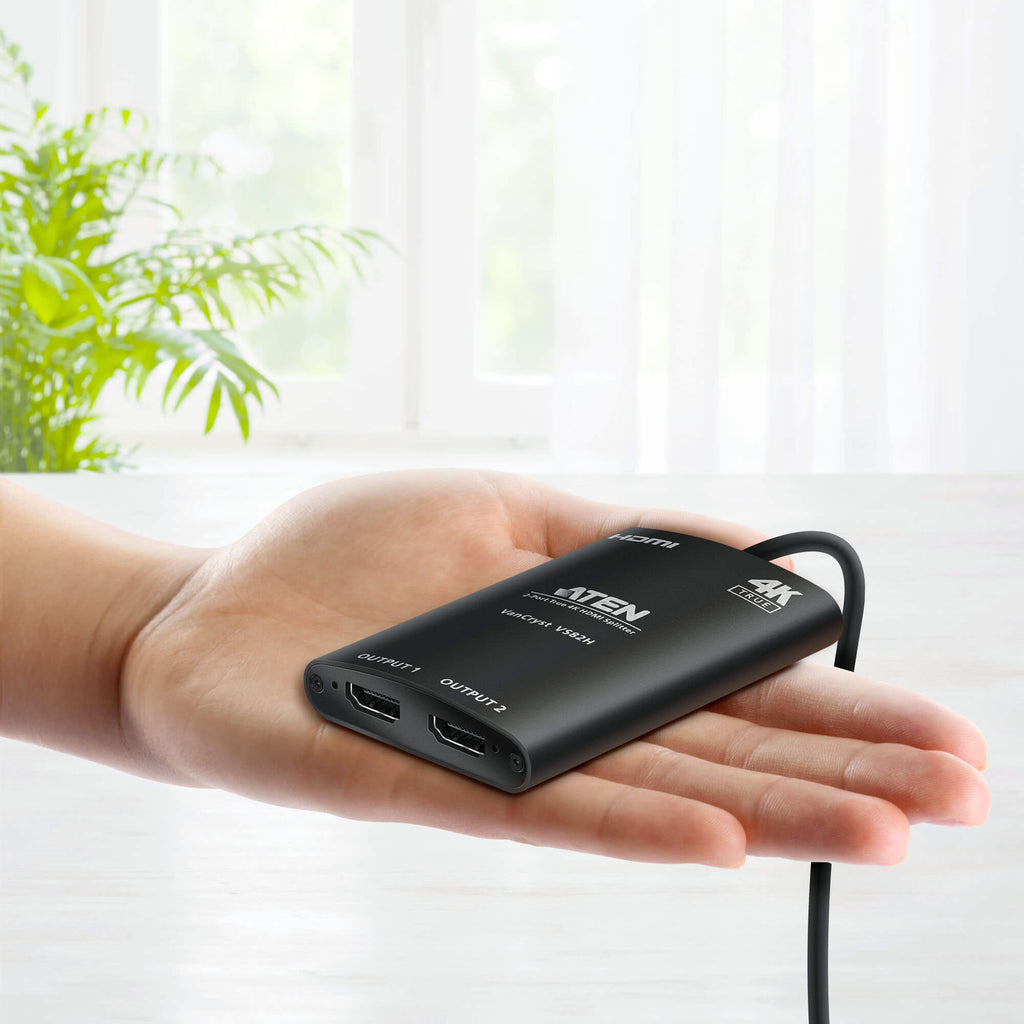 Aten Video Splitter 2 Port HDMI True 4K Compact Splitter, USB powered, auto-downscaling feature, - Image 4