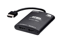 Aten Video Splitter 2 Port HDMI True 4K Compact Splitter, USB powered, auto-downscaling feature, - Image 1