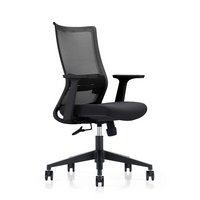 LDR ErgoLite Max Office Chair – Ergonomic with lumbar support, mesh back, moulded foam seat, synchro tilt & fixed arms.Black colour - Image 1