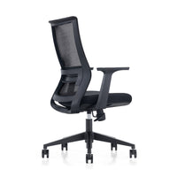 LDR ErgoLite Max Office Chair – Ergonomic with lumbar support, mesh back, moulded foam seat, synchro tilt & fixed arms.Black colour - Image 3