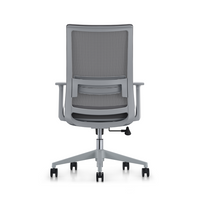 LDR ErgoLite Max Office Chair – Ergonomic with lumbar support, mesh back, moulded foam seat, synchro tilt & fixed arms. Grey colour - Image 4