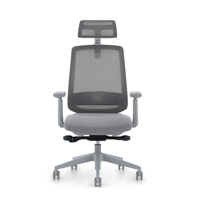 LDR ErgoLite Ultra Chair–Premium ergonomic office chair with 3D arms,seat slider,lumbar support,5 lock backrest & synchro tilt.Executive Styling,Grey - Image 2