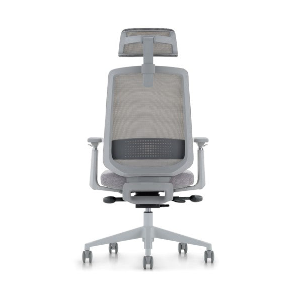LDR ErgoLite Ultra Chair–Premium ergonomic office chair with 3D arms,seat slider,lumbar support,5 lock backrest & synchro tilt.Executive Styling,Grey - Image 4