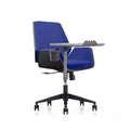 LDR Flex Learn 360 Chair –Training chair with writing table,moulded foam, fabric seat/back,alloy base&smooth castors.Huddle Space and Training,Blue - Image 1
