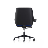 LDR Flex Learn 360 Chair –Training chair with writing table,moulded foam, fabric seat/back,alloy base&smooth castors.Huddle Space and Training,Blue - Image 4