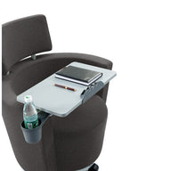LDR 'Flex Learn' Ultra -Training Room Chair, Soft touch lounge design, Ergonomic, storage shelf under seat. Tray Platform for laptop, cup holde, Black - Image 4