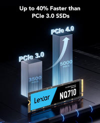 Lexar LNQ710X500G-RNNNG Internal SSD 500GB M.2 2280 PCIe Gen4x4, read up to 4400MB/s, write up to 1700MB/s - Image 3
