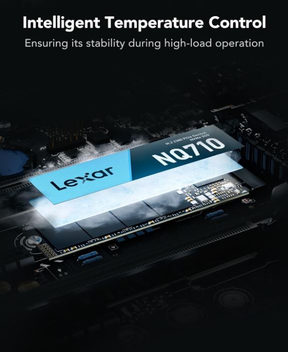 Lexar LNQ710X500G-RNNNG Internal SSD 500GB M.2 2280 PCIe Gen4x4, read up to 4400MB/s, write up to 1700MB/s - Image 4