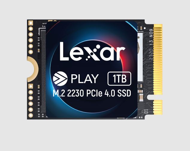 Lexar LNMPLAY001T-RNNNG Internal SSD Play 1TB M.2 2230 PCIe Gen 4x4 NVMe SSD up to 5200MB/s read, 4700MB/s write - 5 year limited warranty - Image 1