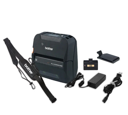 Brother RJ-4250WB +PA-BT-006 + PA-SS-4000 + PA-AD-600A + Receipt Roll - Image 1