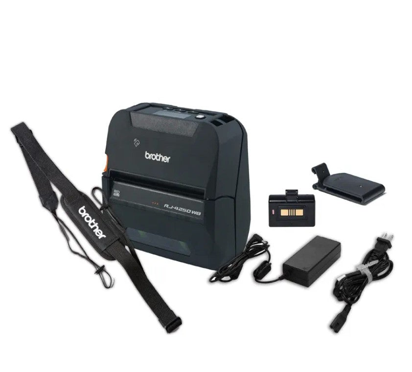 Brother RJ-4250WB +PA-BT-006 + PA-SS-4000 + PA-AD-600A + Receipt Roll - Image 1