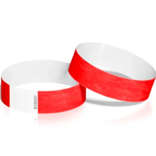 Brother LMS-28MM(W) X 292MM(L), RED ADULT WRISTBAND (275 LABELS PER ROLL) - 6 PACK - Image 2