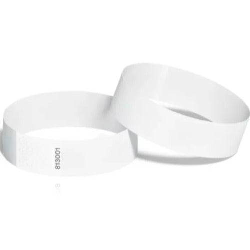 Brother LMS-28MM(W) X 292MM(L), WHITE ADULT WRISTBAND (275 LABELS PER ROLL) - 6 PACK - Image 1
