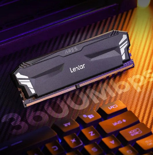 Lexar LD4BU016G-R3600GD0A DDR4 UDIMM 32GB Kit (2 x 16GB) 3600 MT/s 1.35V CL18 HEATSINK THOR XMP 2.0 OC - Image 1