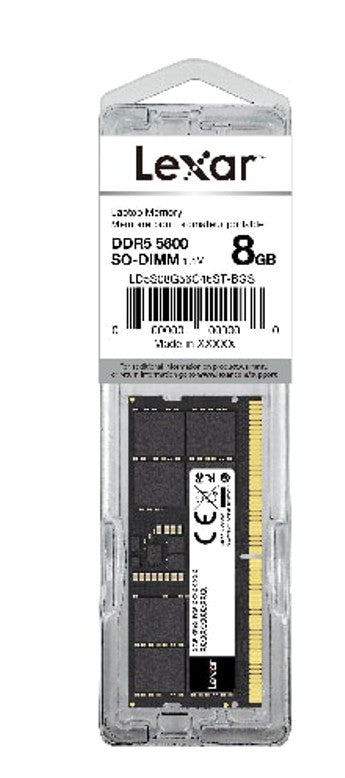 Lexar LD5S08G56C46ST-BGS DDR5 SODIMM 8GB 5600 MT/s 1.1V- Blister - Image 2