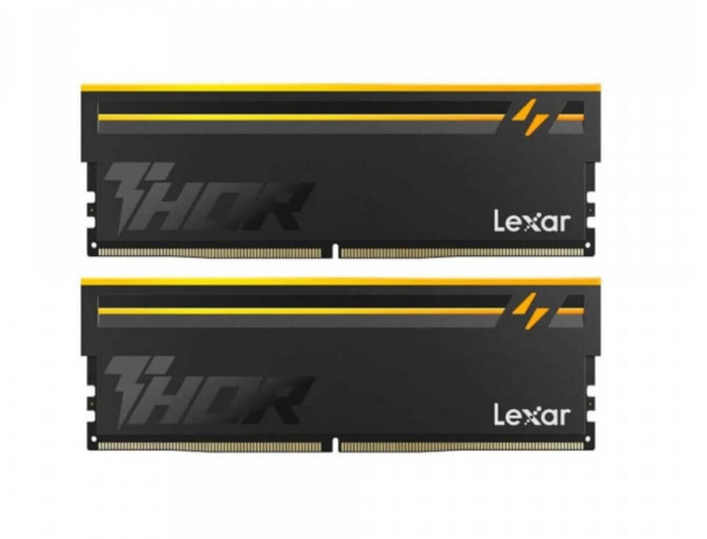 Lexar LD5U16G60C36BV-RGD DDR5 UDIMM 32GB Kit (2 x 16GB)  6000 MT/s 1.4V CL36 THOR G2 OC RGB BLACK INTEL XMP 3.0 & AMD EXPO - Image 1