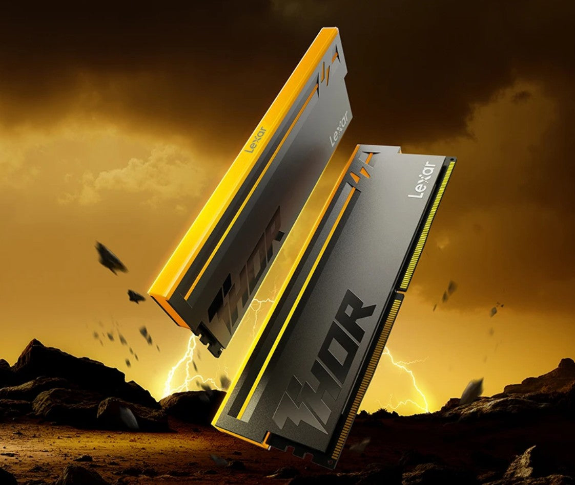Lexar LD5U64G60C40BV-RGD DDR5 UDIMM 128GB Kit (2 x 64GB) 6000 MT/s 1.35V CL40 THOR G2 OC RGB BLACK INTEL XMP 3.0 & AMD EXPO - Image 1
