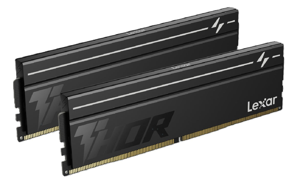 Lexar LD5U08G60C380V-RGD DDR5 UDIMM 16GB Kit (2 x 8GB) 6000 MT/s 1.35V CL38 THOR G2 OC HEATSINK BLACK INTEL XMP 3.0 & AMD EXPO - Image 1