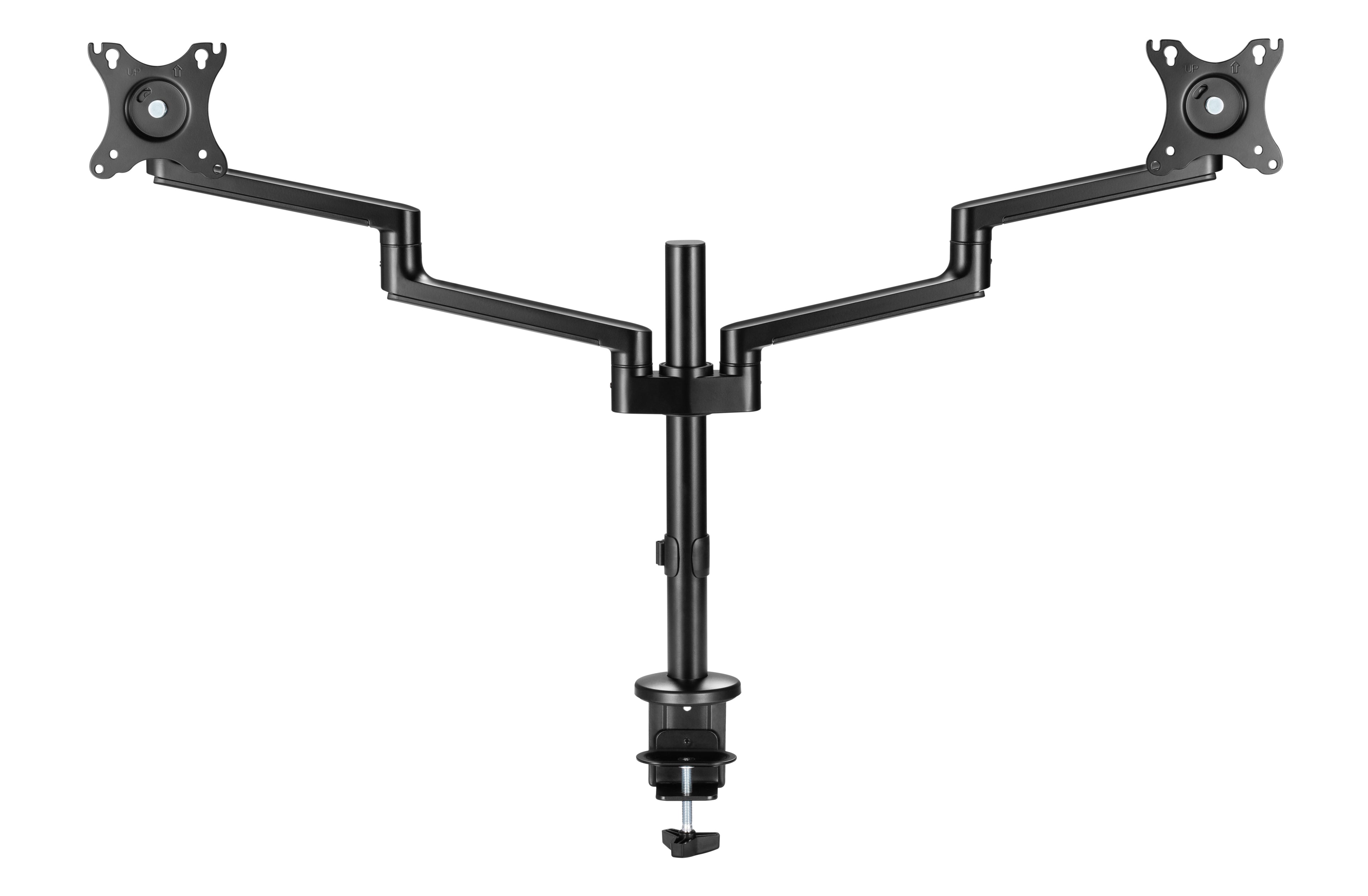 Astrotek Dual Monitor Arm Desk Mount Height Adjustable Stand for 2x LCD Display 23.8" 24" 27" 31.5" 32" 8kg 30° Tilt 180° Swivel 360° Pivot VESA LS - Image 4