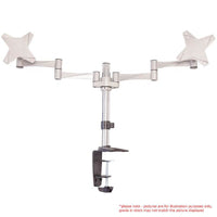 Astrotek Dual Monitor Arm Desk Mount Height Adjustable Stand for 2x LCD Display 23.8" 24" 27" 31.5" 32" 8kg 30° Tilt 180° Swivel 360° Pivot VESA LS - Image 1