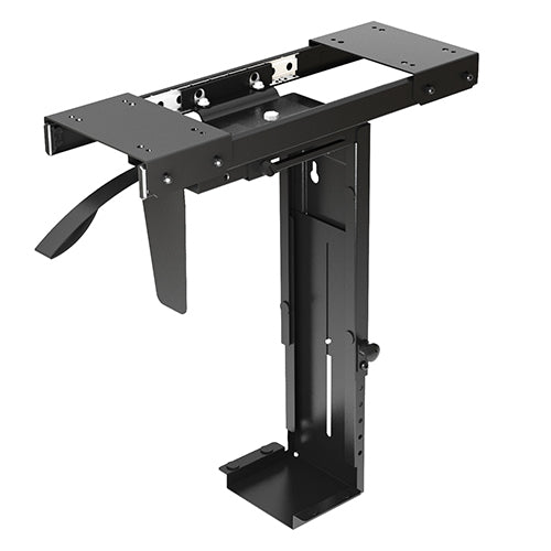 Brateck Adjustable Under-Desk ATX Case Mount with Sliding track, Up to 10kg,360° Swivel （LS） - Image 2