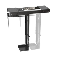 Brateck Adjustable Under-Desk ATX Case Mount with Sliding track, Up to 10kg,360° Swivel （LS） - Image 3