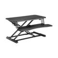 Brateck COST-EFFECTIVE ELECTRIC X-LIFT DESK CONVERTER 615x800x156~480mm up to 20kg, Black, Worksurface Size(LxW): 800x400mm - Image 1