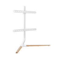 Brateck Modern Linear Tabletop TV Stand For 49"-70" TVs, Weight Capacity: 40kg   -- Matte White & Beech 970x350x765mm (LS) - Image 2