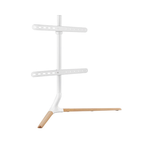 Brateck Modern Linear Tabletop TV Stand For 49"-70" TVs, Weight Capacity: 40kg   -- Matte White & Beech 970x350x765mm (LS) - Image 1
